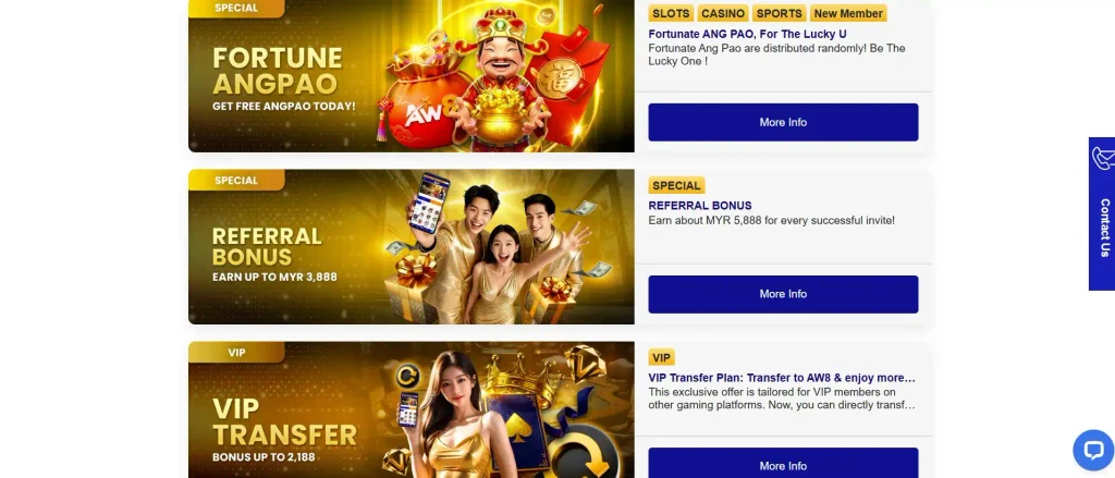 AW8 Casino Promotions