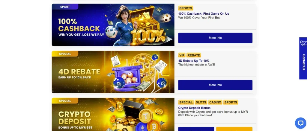 AW8 Sports Betting Promotions