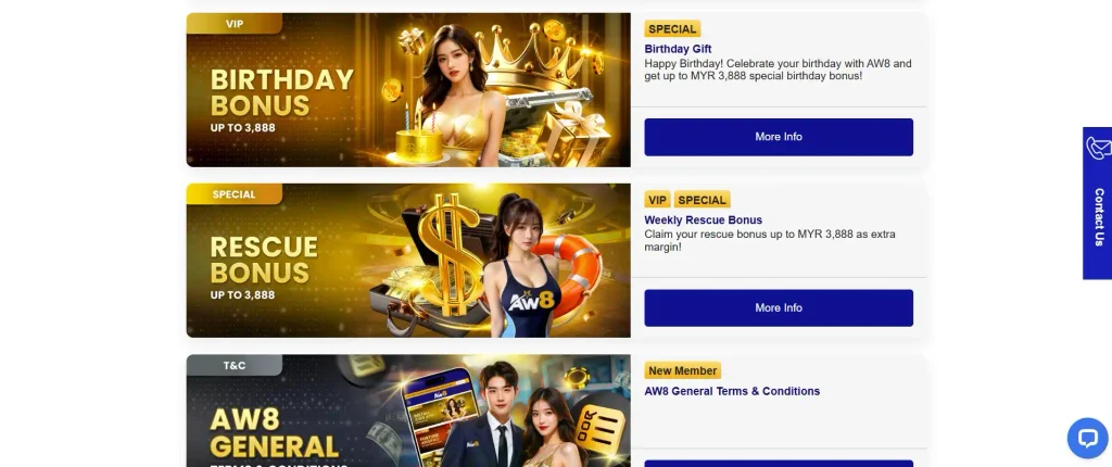 AW8 Promotion Codes